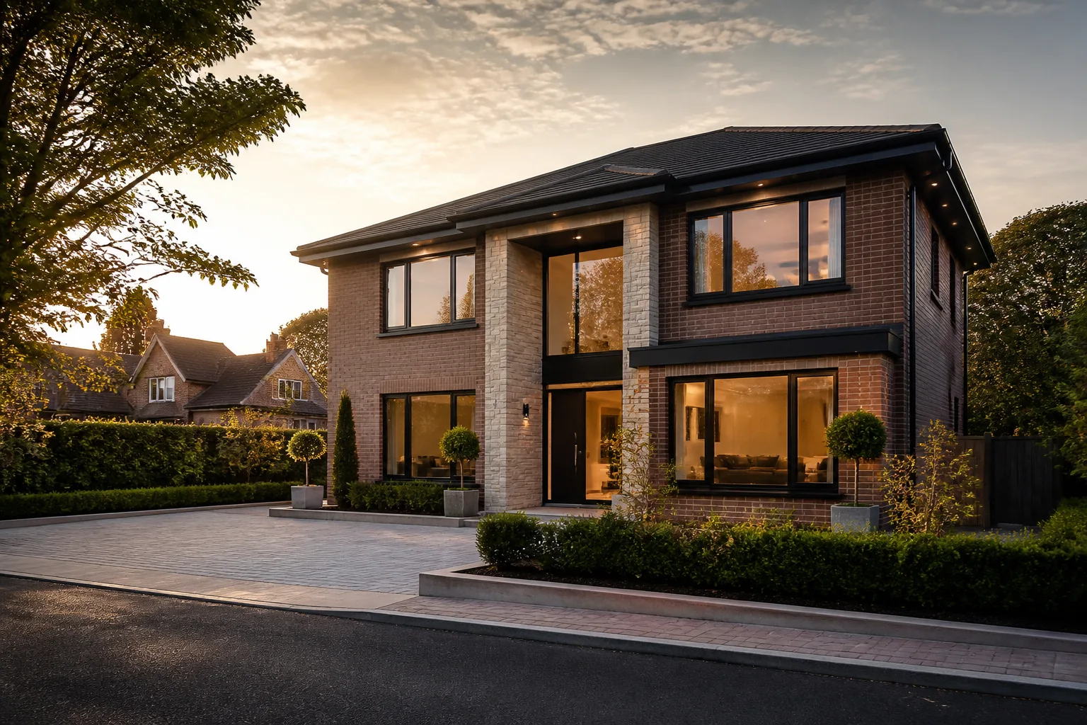 Modern UK residential property exterior